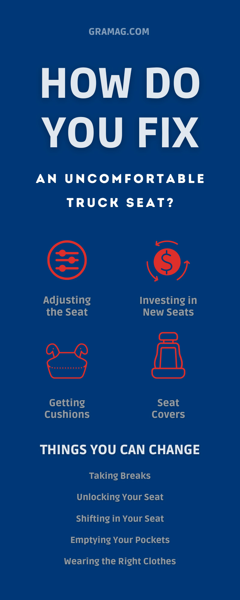 How Do You Fix an Uncomfortable Truck Seat?
