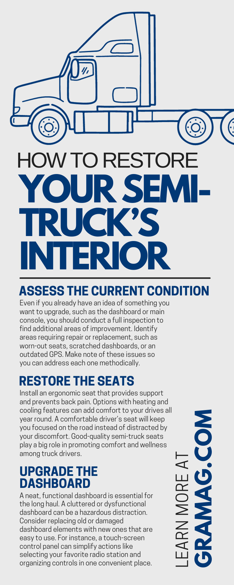 How To Restore Your Semi-Truck’s Interior