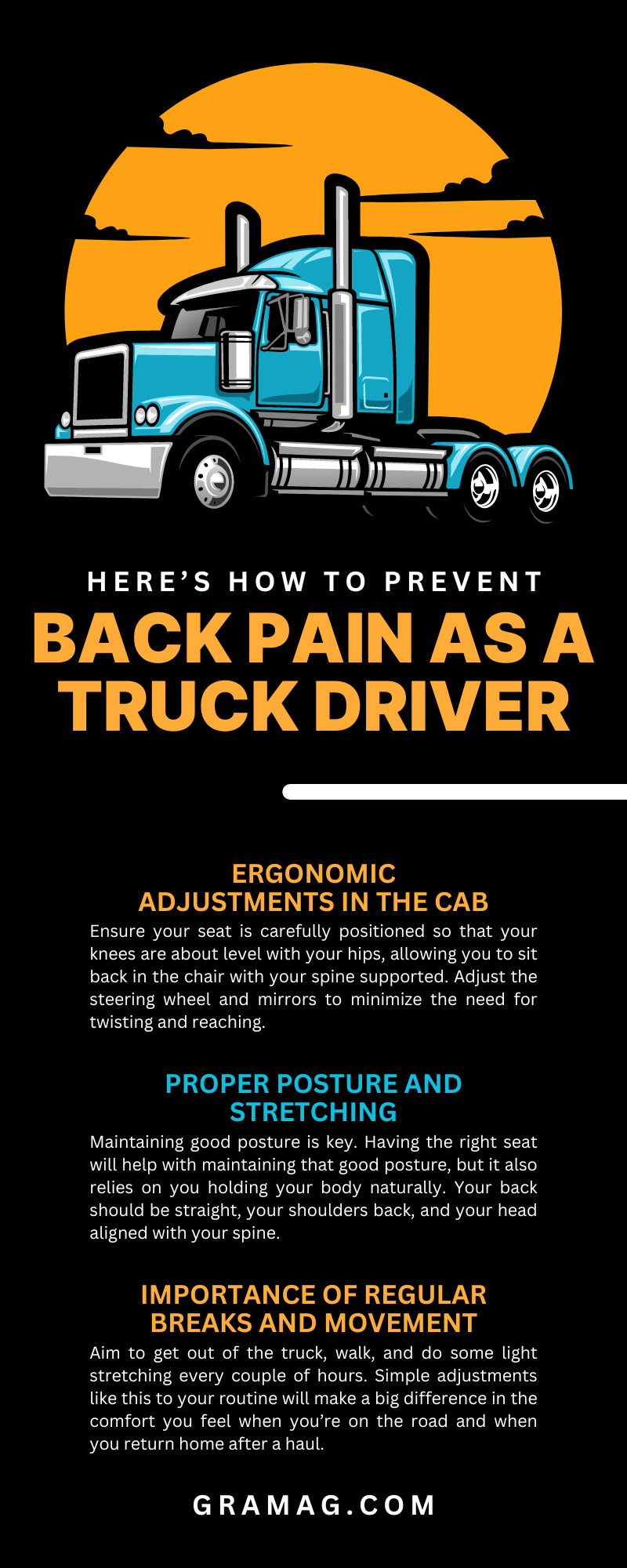 Here’s How To Prevent Back Pain as a Truck Driver