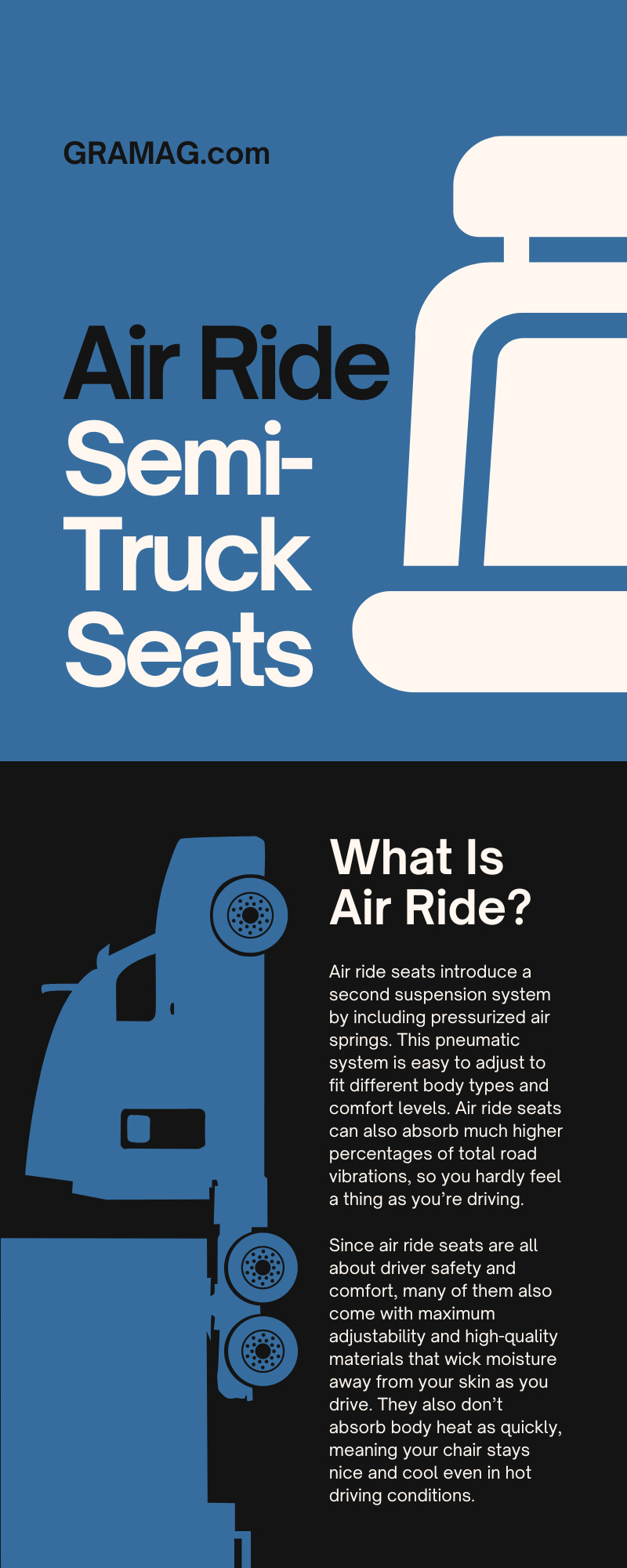 Air Ride Semi-Truck Seats: How Do They Work?
