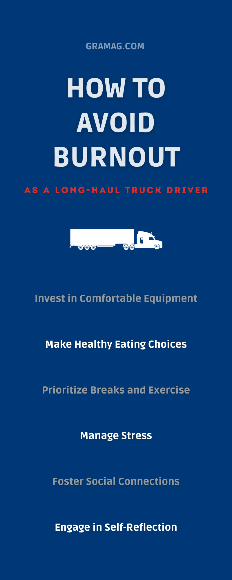 How To Avoid Burnout as a Long-Haul Truck Driver