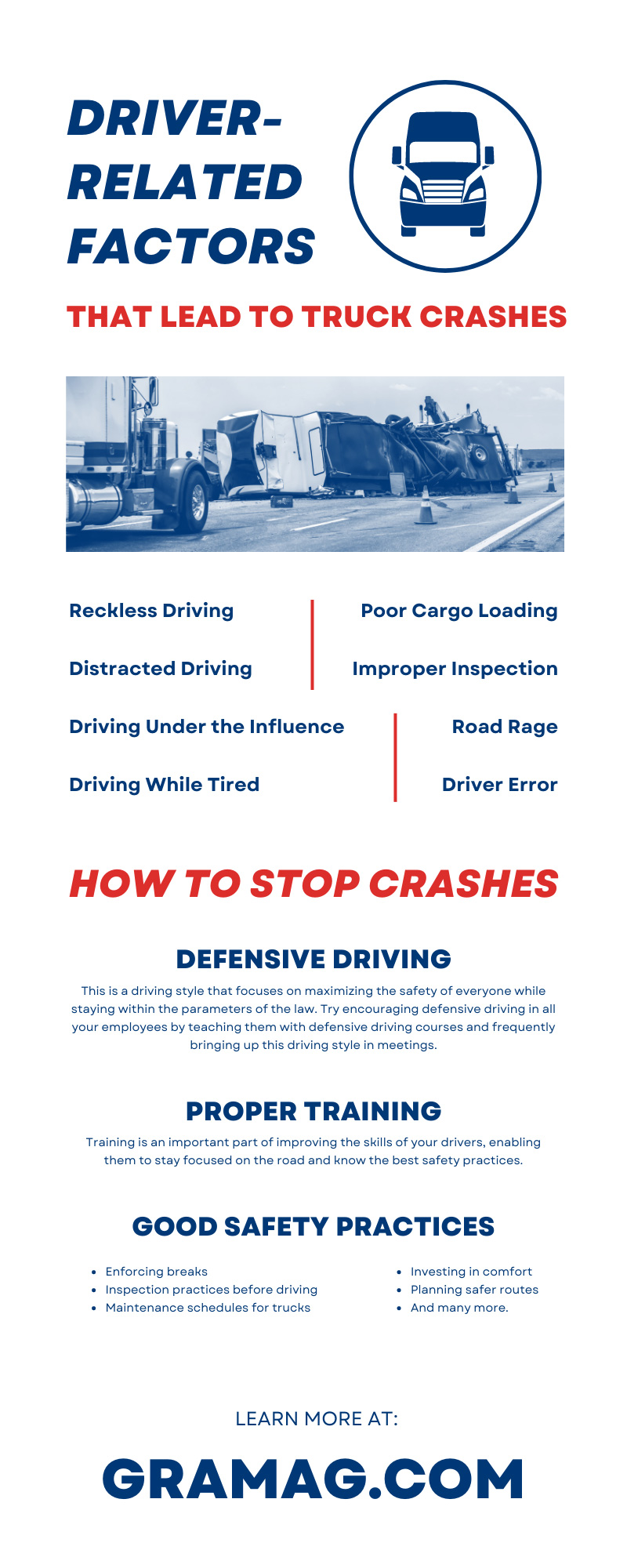 Driver-Related Factors That Lead to Truck Crashes